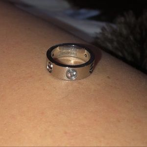 Silver Cartier Love Ring
